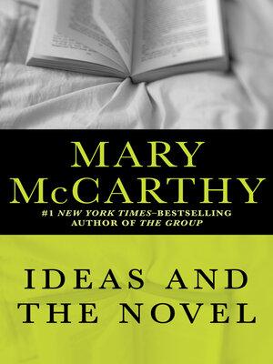 cover image of Ideas and the Novel
